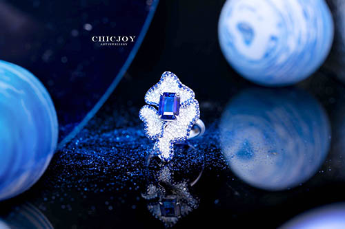 蓝宝石戒指 - 【天空之镜】(图1)